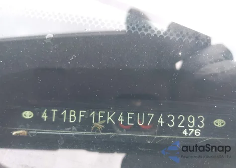 2014 Toyota Camry L/Se/Le/Xle from USA, damaged, VIN 4T1BF1FK4EU743293